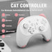 Cartoon White Cat Wireless Controller Small Size Auto Fire