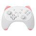 Cartoon White Cat Wireless Controller Small Size Auto Fire