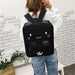 Cat Canvas Backpack For Leisure