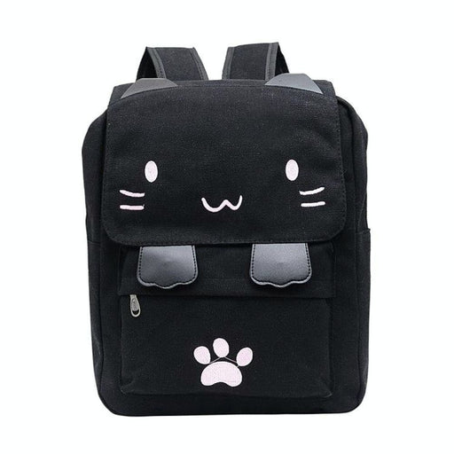 Cat Canvas Backpack For Leisure