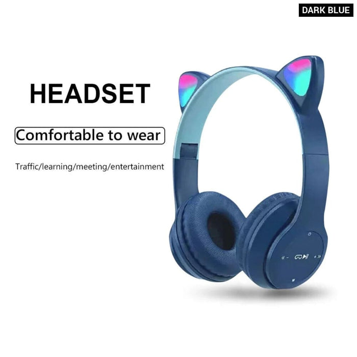 Cat Ear Bluetooth Headphones For Kids