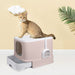 Cat Litter Box Fully Enclosed Kitty Coffee