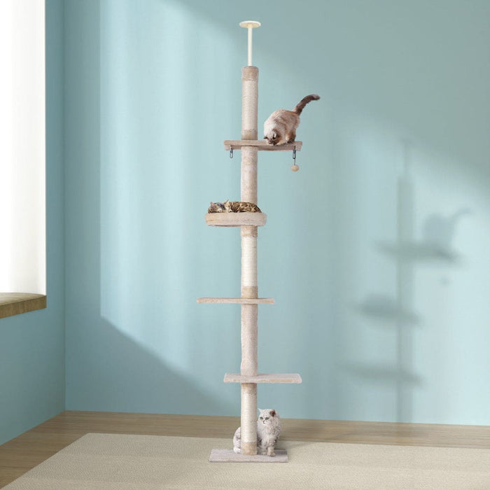 Cat Tree 290cm Tower Scratching Cats Post Scratcher Floor