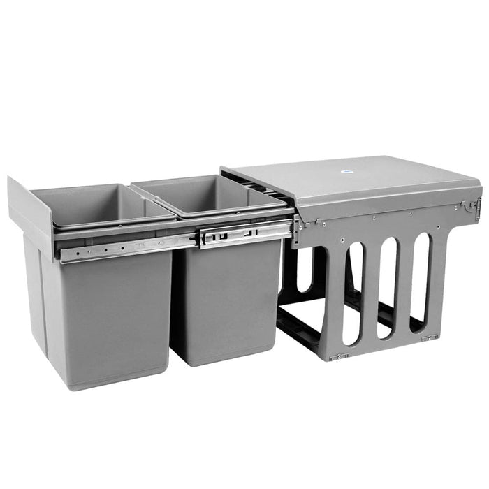 Cefito 2x15l Pull Out Bin - Grey