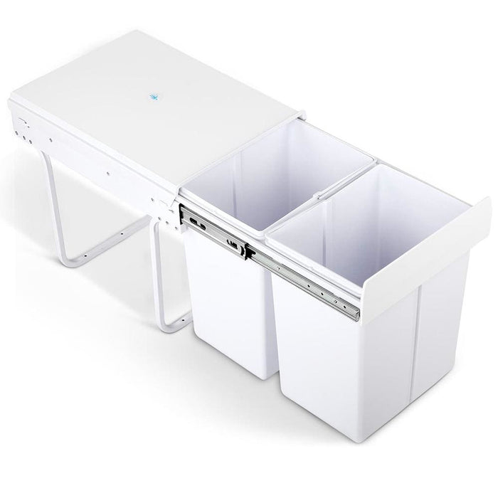 Cefito 2x20l Pull Out Bin - White