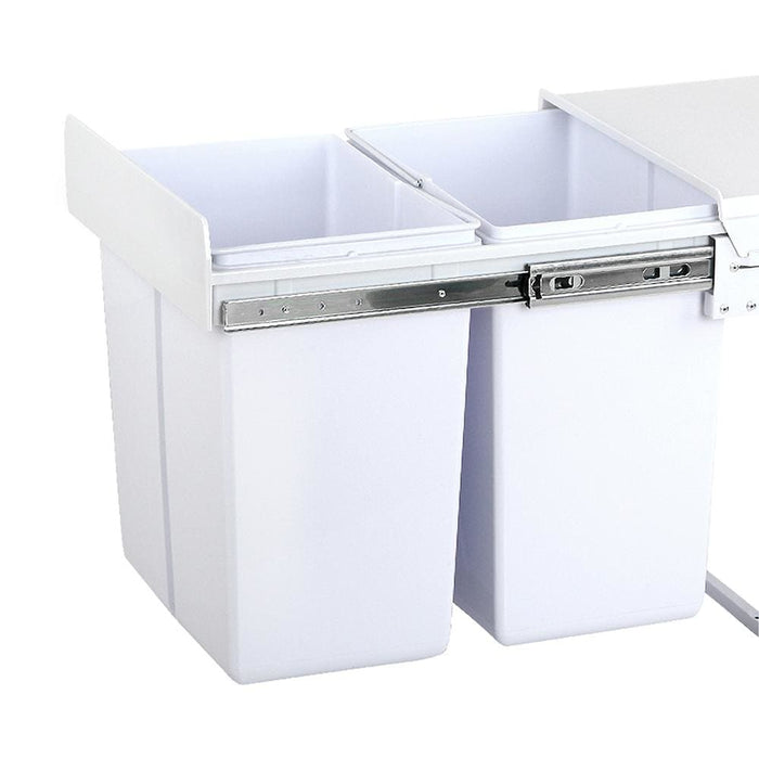 Cefito 2x20l Pull Out Bin - White