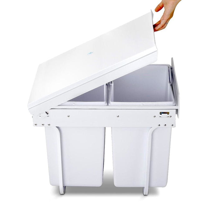 Cefito 2x20l Pull Out Bin - White