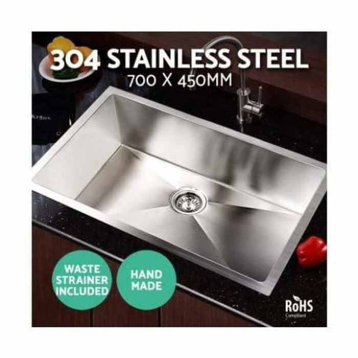 Cefito 70cm x 45cm Stainless Steel Kitchen Sink Under Top