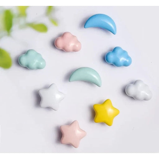 Ceramic Moon Star Cabinet Drawer Handles/knobs