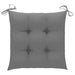 Chair Cushions 6 Pcs Grey 40x40x7 Cm Fabric