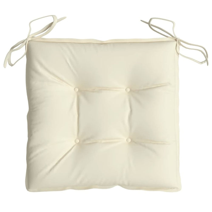 Chair Cushions 6 Pcs Cream White 50x50x7 Cm Oxford Fabric