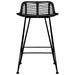 Bar Chairs 2 Pcs Black Rattan Gl7095