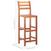 Bar Chairs 2 Pcs Solid Acacia Wood Altoa