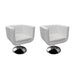 Bar Chairs 2 Pcs White Faux Leather Gl886169