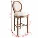 Bar Chairs 2 Pcs White Linen Gl739551