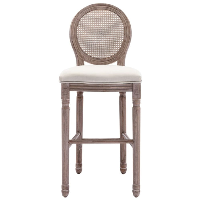 Bar Chairs 2 Pcs White Linen Xaptpx