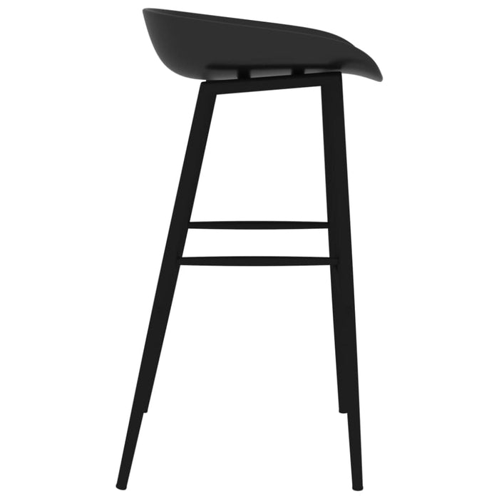 Bar Chairs 4 Pcs Black Gl72316