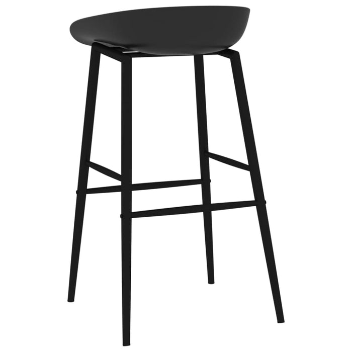 Bar Chairs 4 Pcs Black Gl72316