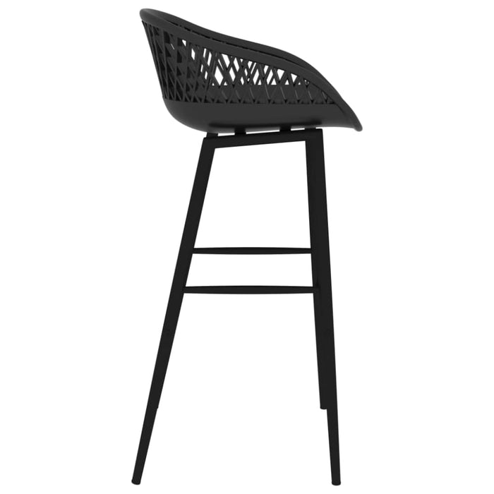 Bar Chairs 4 Pcs Black Xanolo