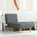 Chaise Longue Dark Grey Fabric Tpxikk