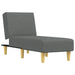 Chaise Longue Dark Grey Fabric Tpxikk