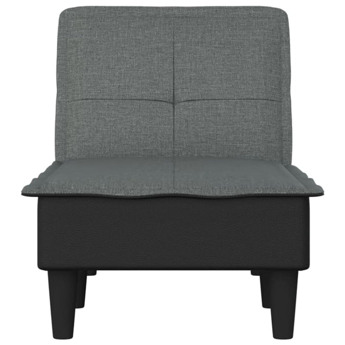 Chaise Longue Dark Grey Fabric Tpxnao