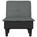 Chaise Longue Dark Grey Fabric Tpxnao