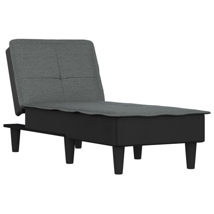 Chaise Longue Dark Grey Fabric Tpxnao