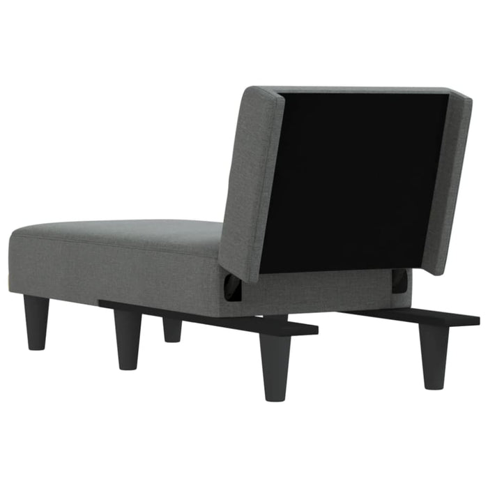 Chaise Longue Dark Grey Fabric Tpxnoa