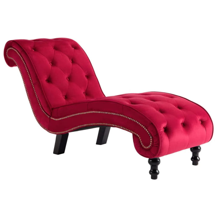 Chaise Lounge Red Velvet Gl60861