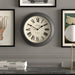 Charcoal Grey Supper Club Clock By Gate Jones