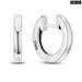 Charm Double Hoop Earrings For Women 925 Silver Sparkling