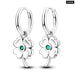 Charms Double Heart Hoop Earrings For Women 925 Silver