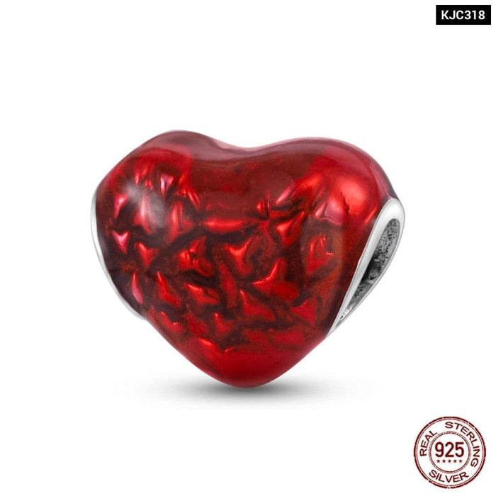 Charms Fit Pandora 925 Original Bracelet Red Series