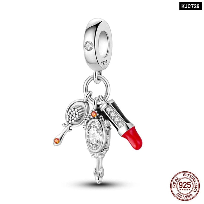 Charms Fit Pandora 925 Original Bracelet Red Series