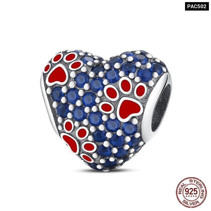 Charms Fit Pandora 925 Original Bracelet Red Series