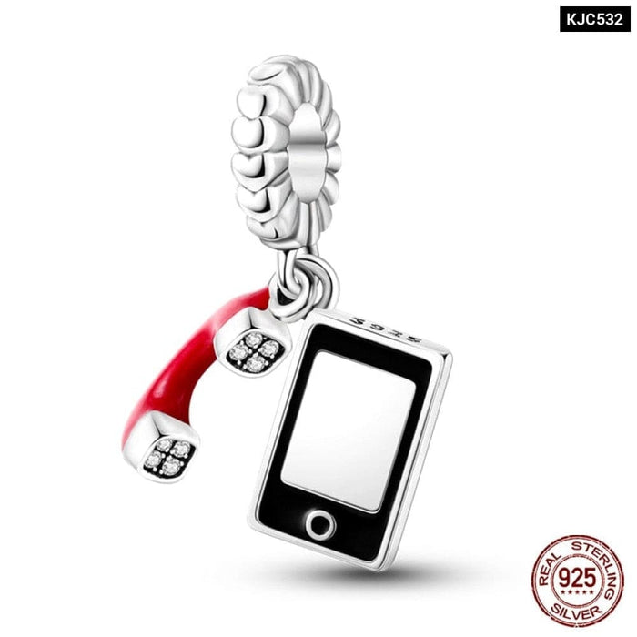 Charms Fit Pandora 925 Original Bracelet Red Series