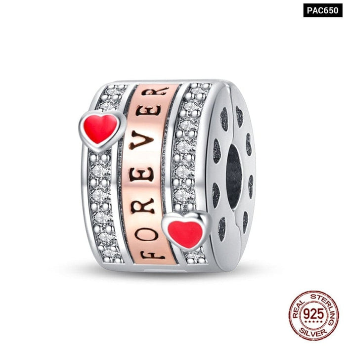 Charms Fit Pandora 925 Original Bracelet Red Series