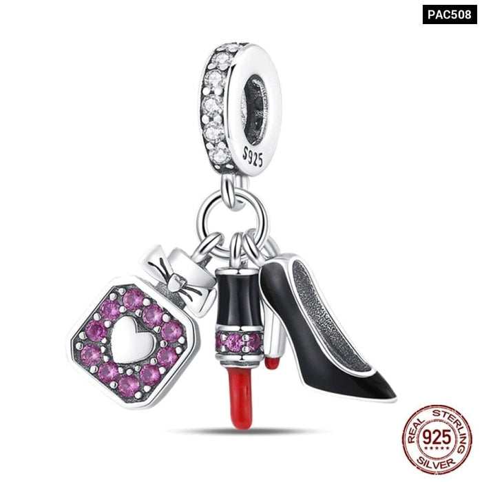 Charms Fit Pandora 925 Original Bracelet Red Series