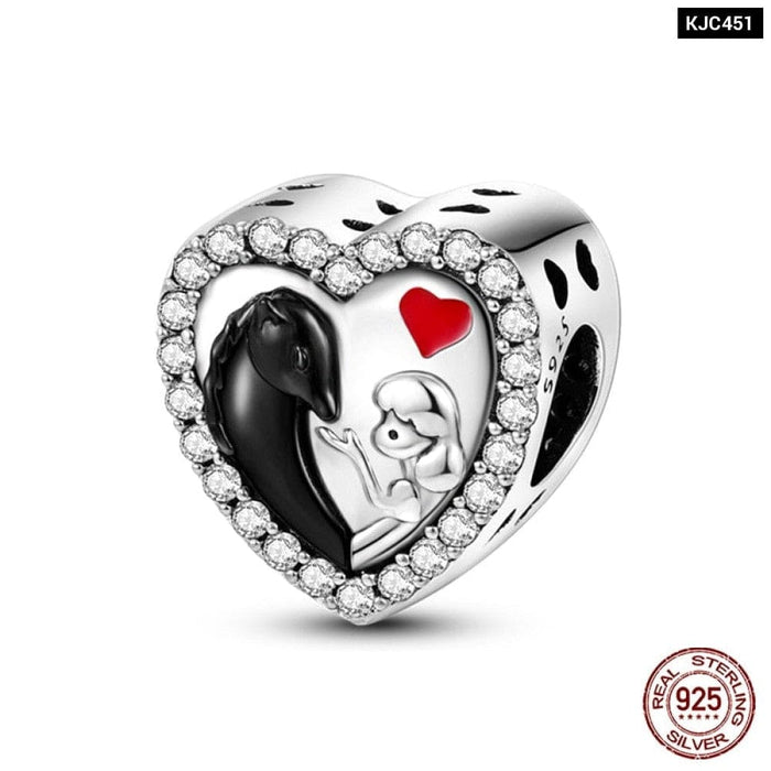 Charms Fit Pandora 925 Original Bracelet Red Series