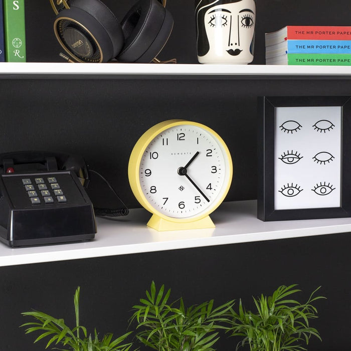 Cheeky Yellow m Mantel Clock By Gate