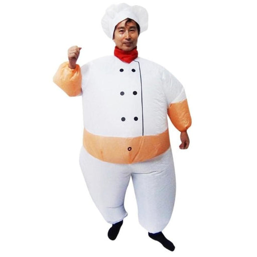 Chef Fancy Dress Inflatable Suit -fan Operated Costume