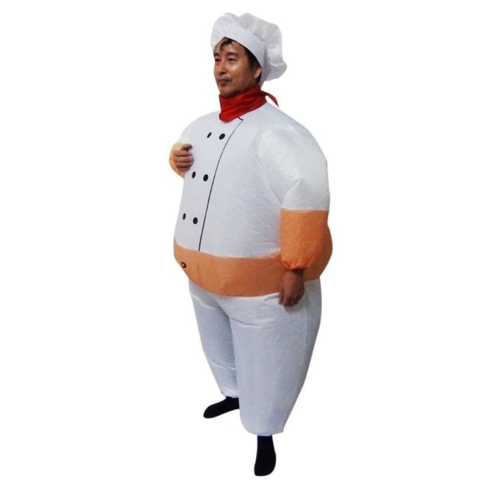 Chef Fancy Dress Inflatable Suit -fan Operated Costume