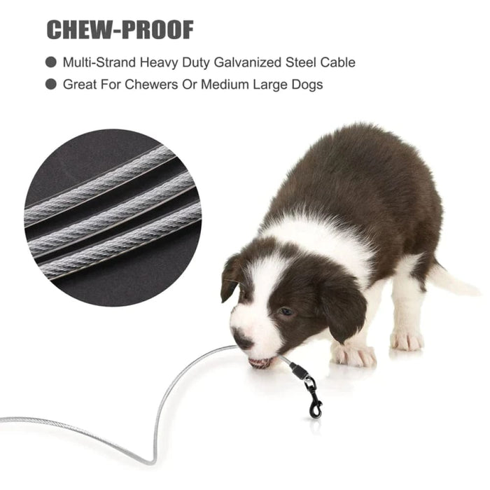 Chew Proof Dog Leash Strong Waterproof Cable