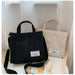 Chic Corduroy Shoulder Bag For Women New Style Small Square