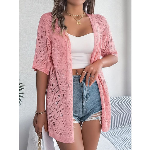 Chic Hollow Knit Cardigan for Women