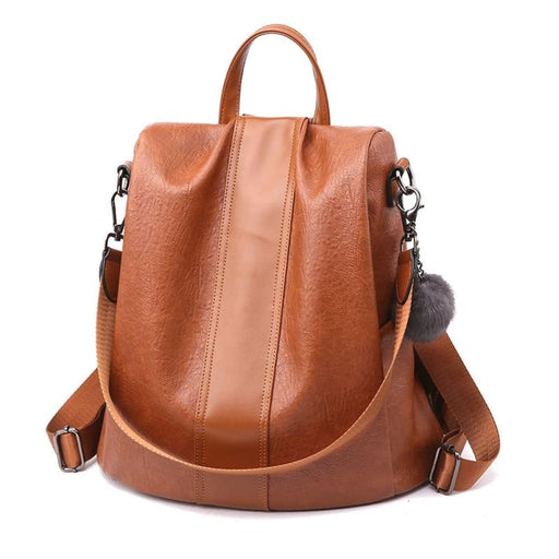 Chic Vintage Pu Leather Backpack For Women