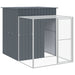 Chicken Cage With Run Anthracite 165x251x181 Cm Galvanised