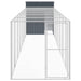 Chicken Cage With Run Anthracite 165x863x181 Cm Galvanised