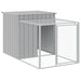 Chicken Cage With Run Light Grey 110x1017x110 Cm Galvanised